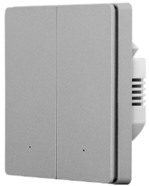 Tuya 2G Zigbee Push Button Switch with Neutral Line, 500W/Gang Load, AIlexa & Google Home Compatible, IEEE Zigbee Standard